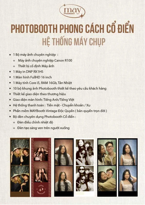 Photobooth Phong Cách Cổ Điển (Hệ Thống Máy Chụp) - Image 1 | mayphotobooth.vn